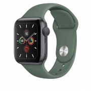 Apple Watch 5 GPS 40mm Space Gray Aluminum Case With Pine Green Sport Band
