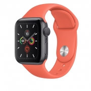 Apple Watch 5 GPS 40mm Space Gray Aluminum Case With Clementine Sport Band