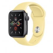 Apple Watch 5 GPS 40mm Space Gray Aluminum Case With Lemon Cream Sport Band