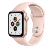 Apple Watch Series SE 40mm Gold Aluminum Case with Pink Sand Sport Band