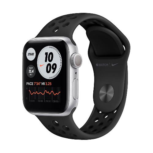 Watch SE GPS 40mm Silver Aluminum Case With Pure Platinum/Black Nike Sport Band