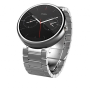 ساعت هوشمند موتورولا مدل Moto 360 سایز 46 میلیمتر با بند فلزی نقره ای Motorola Moto 360 46mm Silver Metal Band Smartwatch