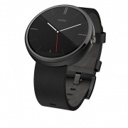 ساعت هوشمند موتورولا مدل Moto 360 سایز 46 میلیمتر با بند چرمی مشکی Motorola Moto 360 Black Leather Band Smartwatch