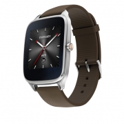 ساعت هوشمند ایسوس زن واچ 2 مدل WI501Q با بند لاستیکی و قابلیت شارژ سریع Asus Zenwatch 2 WI501Q (HyperCharge Model) With Brown Rubber Band