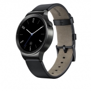ساعت هوشمند هوآوی واچ مدل Steel Case With Black Leather Band Huawei Watch Black Steel Case SmartWatch With Black Leather Band
