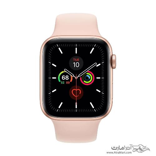 Apple Watch 5 GPS 44mm Gold Aluminum Case With Pink Sand Sport Band