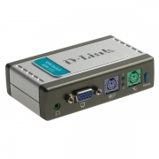 D-Link KVM-121 2-Port KVM Switch with Audio Support