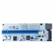 MIT Ver008C PCIE 1x to 16x Riser Card & USB 3.0 Adapter Extender