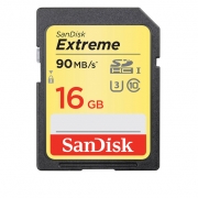 SanDisk Extreme UHS-I U3 Class 10 90MBps 600X SDHC - 16GB