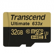 Transcend Ultimate UHS-I U3 Class 10 95MBps 633X microSDHC - 32GB