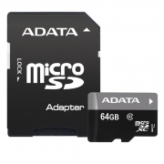 Adata Premier UHS-I U1 Class 10 50MBps microSDXC With Adapter - 64GB