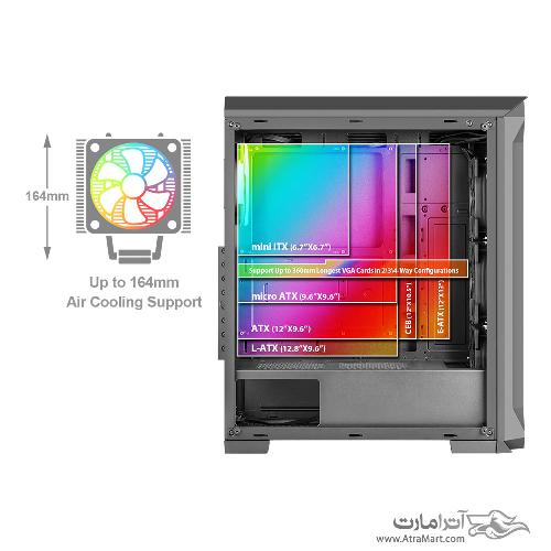 Green Z5 SURENA RGB Mid Tower Case