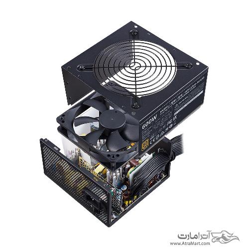 منبع تغذیه کولر مستر مدل MWE Bronze 600W cooler master MWE Bronze 600W Power Supply