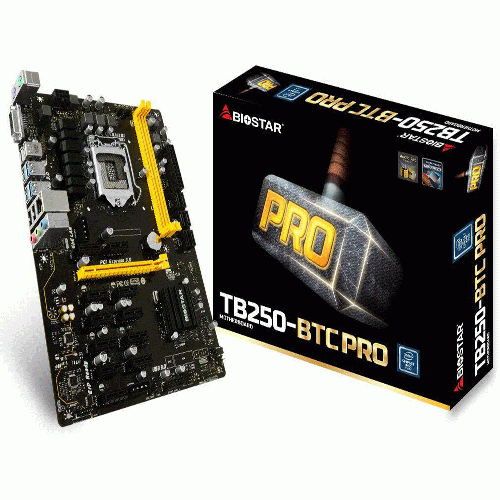 Biostar TB250-BTC PRO Motherboard Used