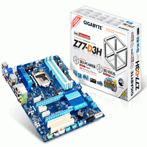 GIGABYTE Z77 PD3 Motherboard Used