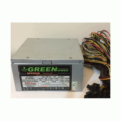 Green 530w AB Power Used