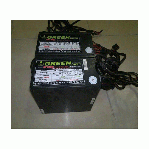 Green 580w B Power Used