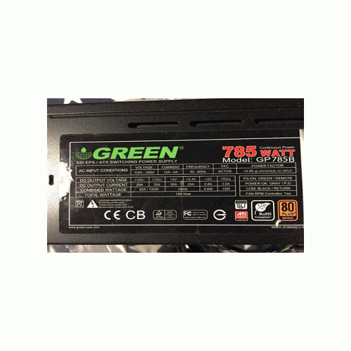 Green 785w B Power Used