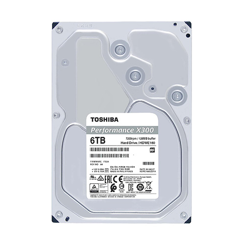 Toshiba X300 128MB 7200rpm Internal Hard Drive - 6TB USED
